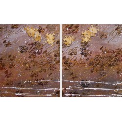 <p>Tecnica mista su carta intelata multistrato applicato</p>
<p></p>
<p></p>
<p>Dittico 100x120</p>