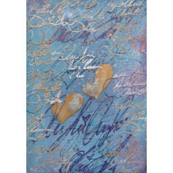 <p>Tecnica mista su carta intelata multistrato applicato</p>
<p></p>
<p>70x100</p>