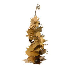 <p>Ferro dolce e Foglia Oro</p>
<p>23x27x61</p>
