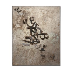 <p>Tecnica mista su ferro dolce ossidato</p>
<p></p>
<p>100x80</p>